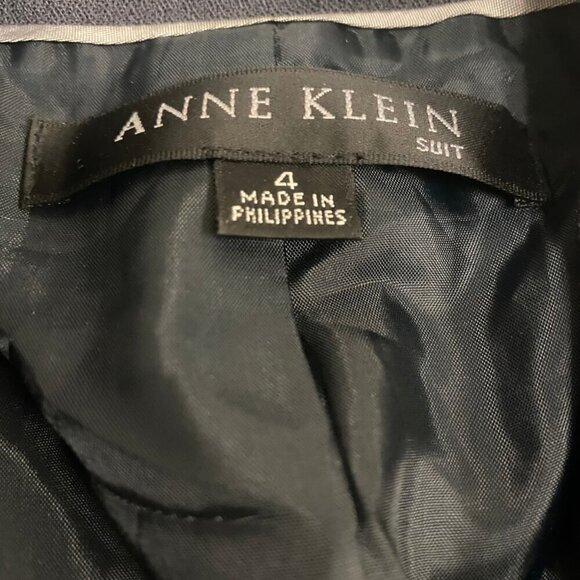 🖤 Anne Klein Belted Suiting Jacket | Size 4 | Classic Wool-Blend Blazer - Picture 5 of 7